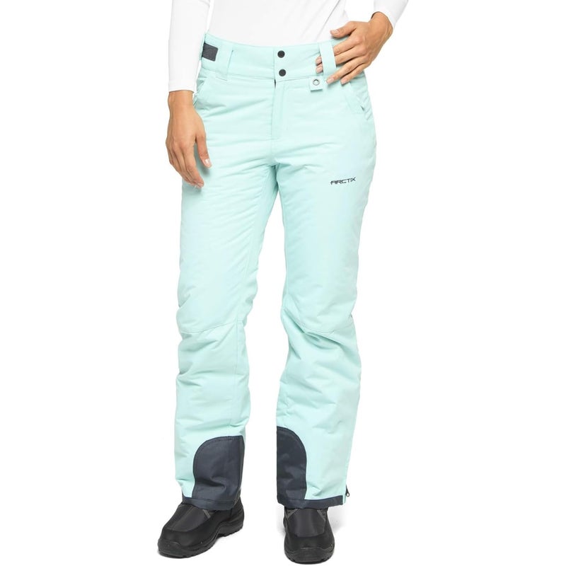 Arctix Women's Insulated Snow Pants, Water Resistant Snow Pants for Skiing & Snowboarding, Island Azure, Large - Image 1